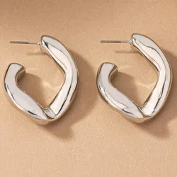 Pendientes plateados 