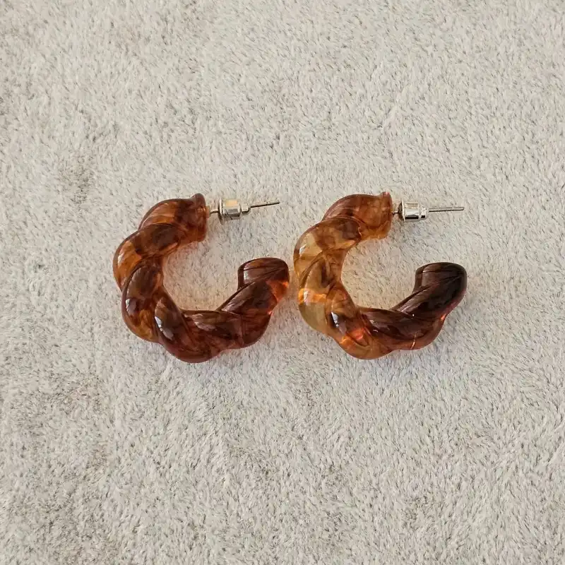 Pendientes rosca carey 