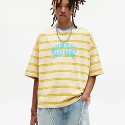 Pullover amarillo de listas 