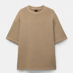 Pullover Beige Efecto lavado 