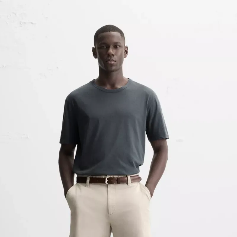 Pullover gris gastado 