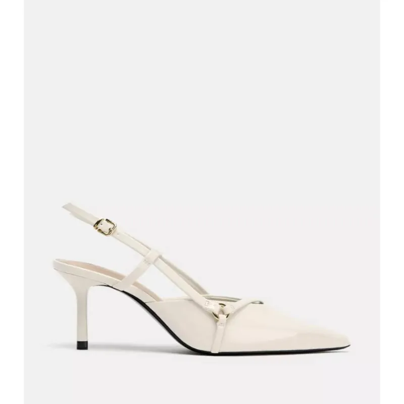 Puntifinos blancos detalles dorados