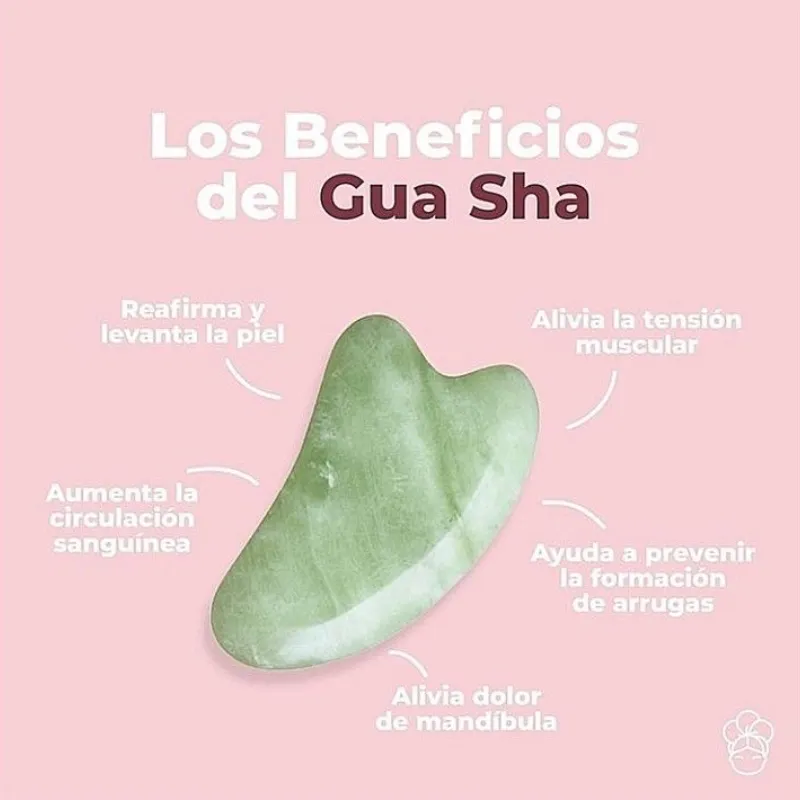 Rodillo + Gua Sha para masaje facial 