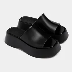 Sandalias Negras Altas