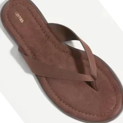 Sandalias planas marrón
