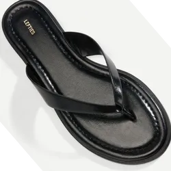 Sandalias planas negras
