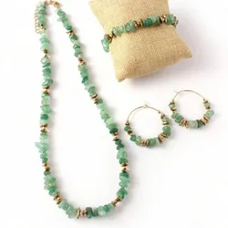 Set: Collar+Pulsera+Pendientes 