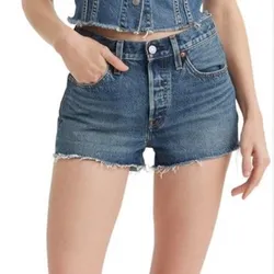 Short de mezclilla con flecos