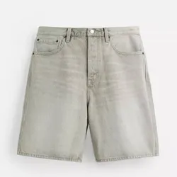 Short de mezclilla gris