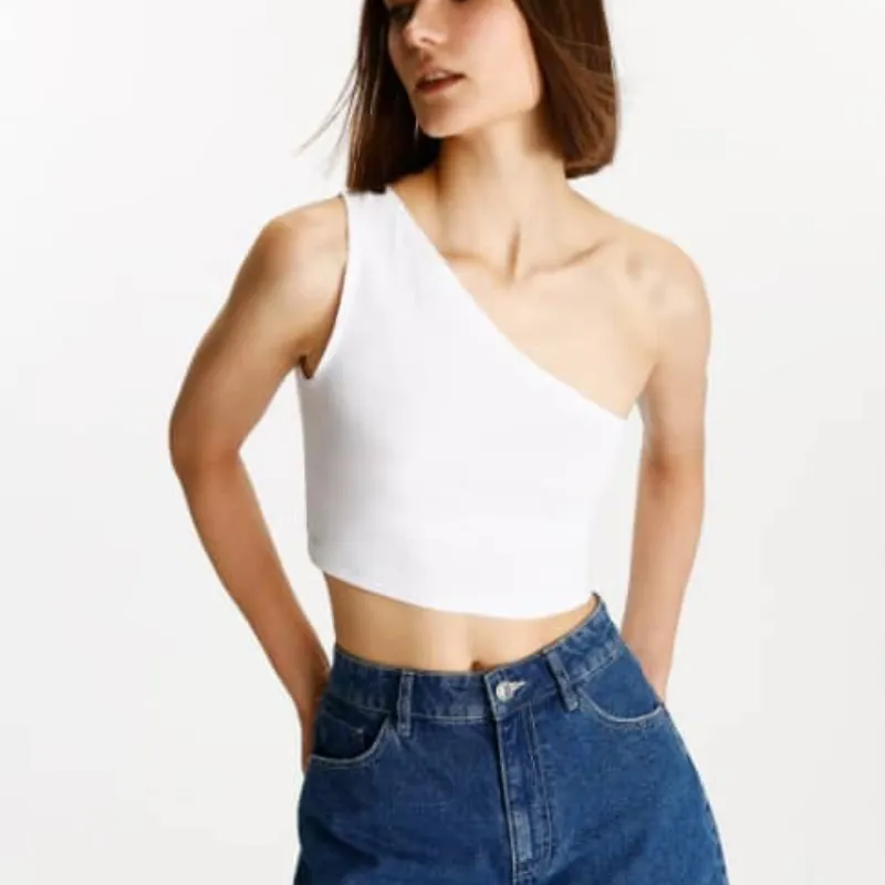 Short Denim Mom oscuro