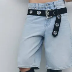 Short largo azul claro