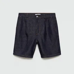 Short mezclilla de pinzas 