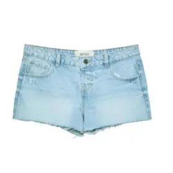 Short mini mezclilla clara