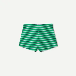 Short mini verde de listas 