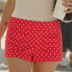 Short rojo con lunares