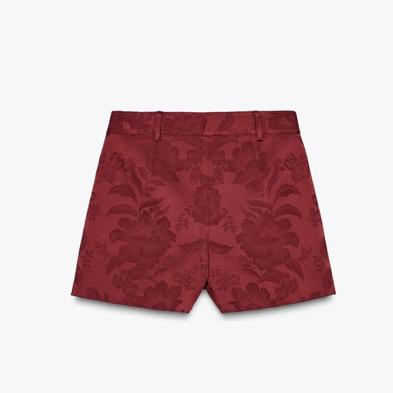 Falda pantalón cruzada jacquard