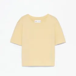 Top básico amarillo 
