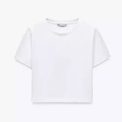 Top Cropped blanco