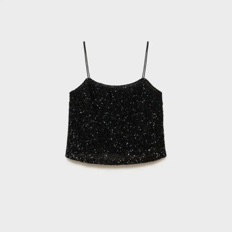Top de brillo y tirantes 