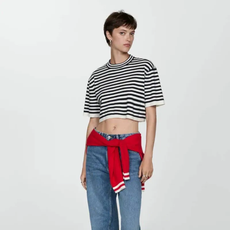 Top de rayas 