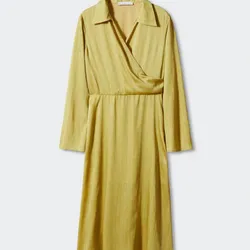 Vestido amarillo mangas 