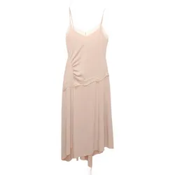 Vestido asimétrico rosa claro