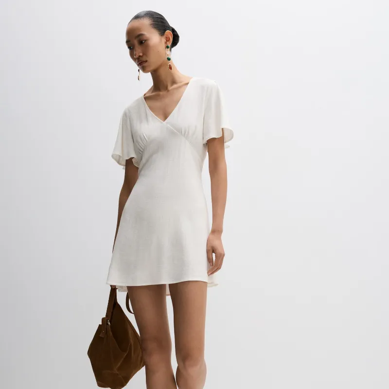 Vestido blanco lino 