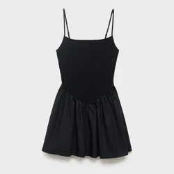 Vestido corto negro