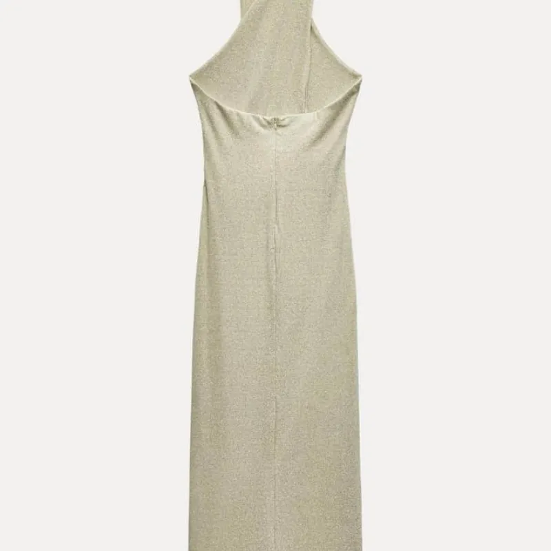 Vestido de brillo gris 