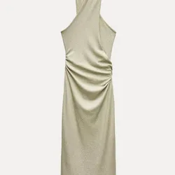 Vestido de brillo gris 