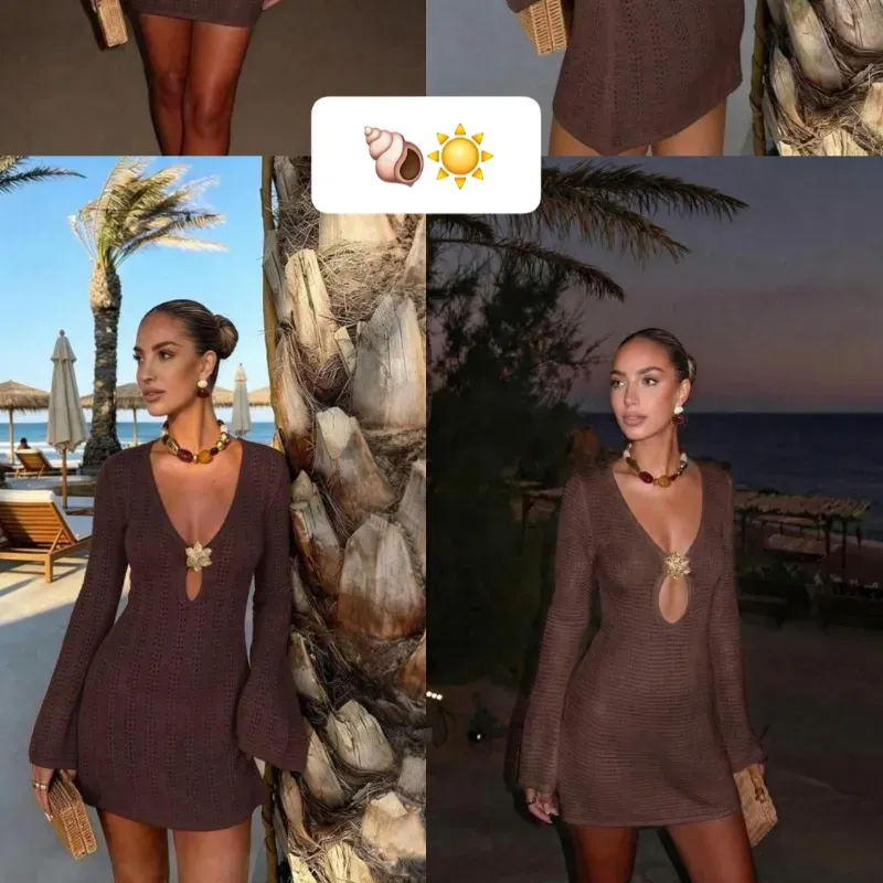 Vestido de playa flor