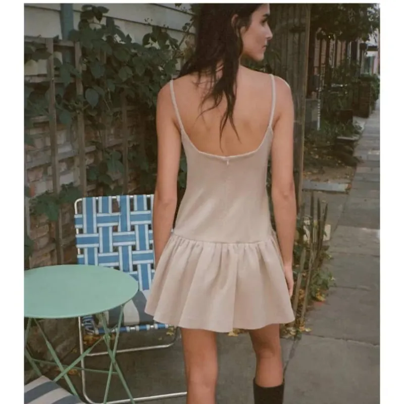 Vestido estilo gamuza