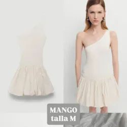 Vestido Globo Crudo
