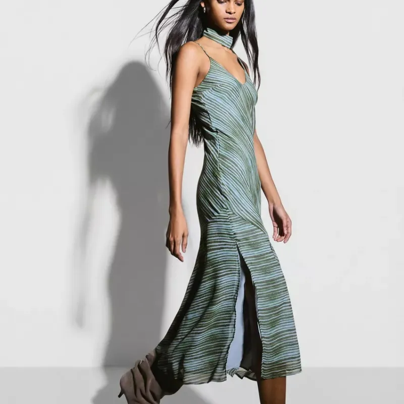 Vestido Largo azulado