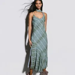 Vestido Largo azulado
