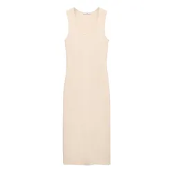 Vestido largo beige
