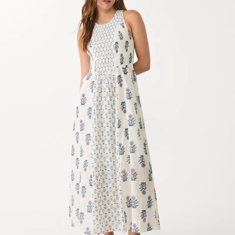 Vestido largo de flores 