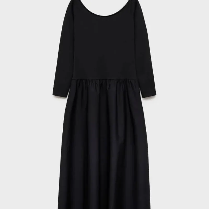 Vestido largo de mangas 