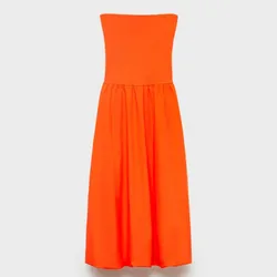 Vestido largo naranja