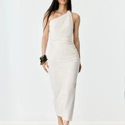 Vestido midi asimétrico