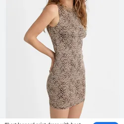 Vestido mini animal print 