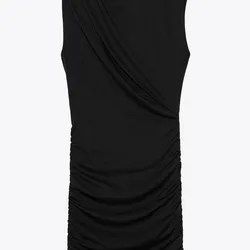 Vestido negro apertura arriba 