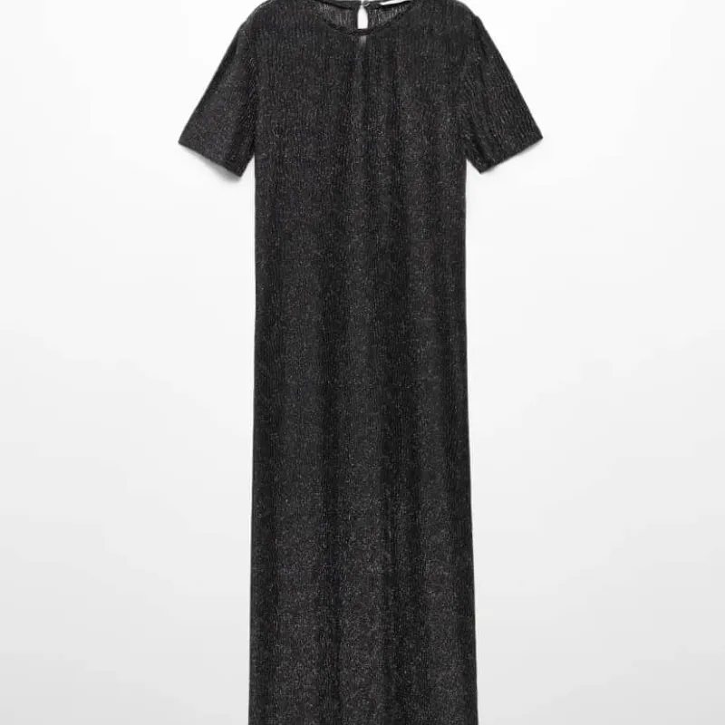 Vestido negro de brillo 