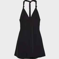 Vestido negro de nudos