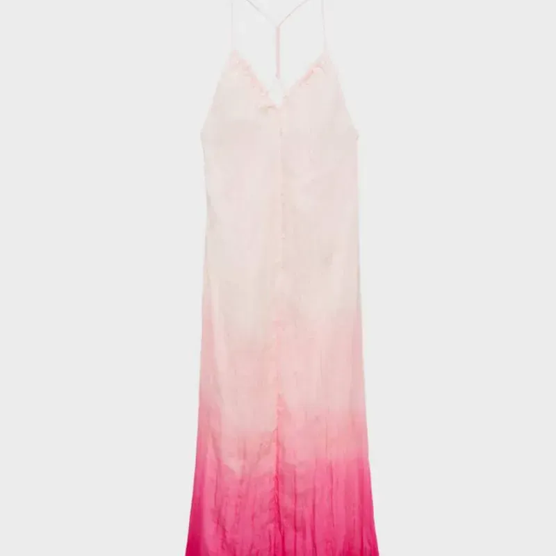 Vestido rosa degradado