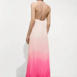 Vestido rosa degradado