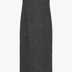 Vestido strapless negro textura 