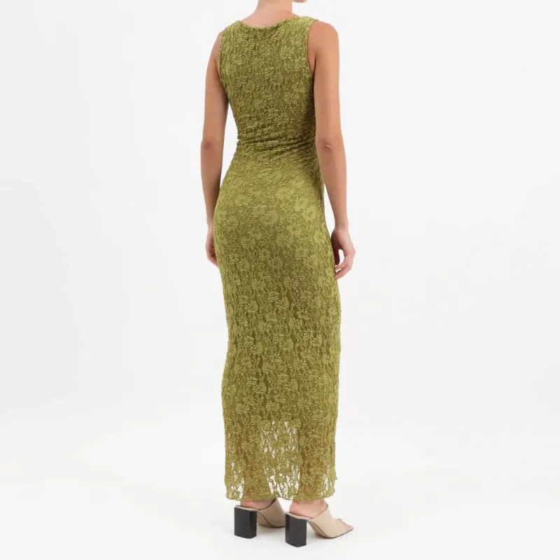 Vestido verde de encaje