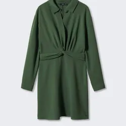 Vestido verde de mangas 