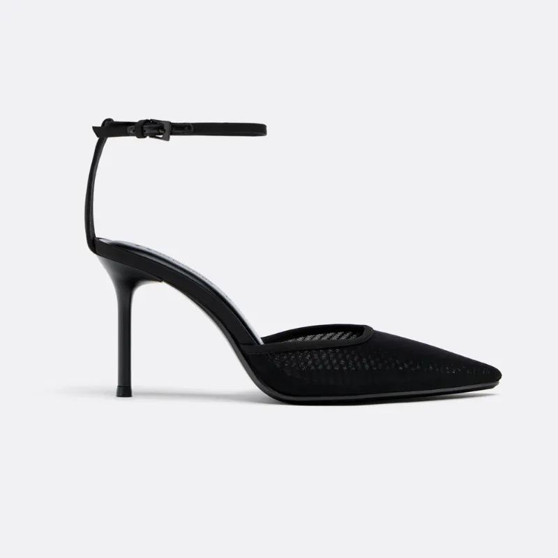 Zapatos de Tacón negro puntifinos